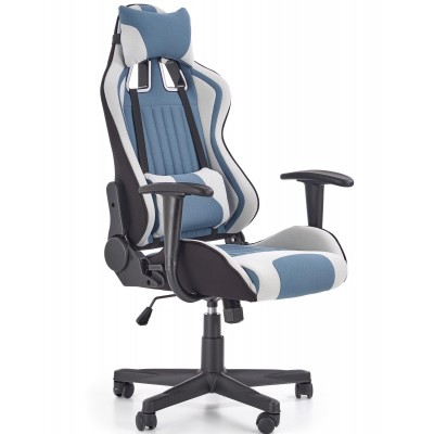 Кресло компьютерное HALMAR CAYMAN светло-серый/бирюзовый